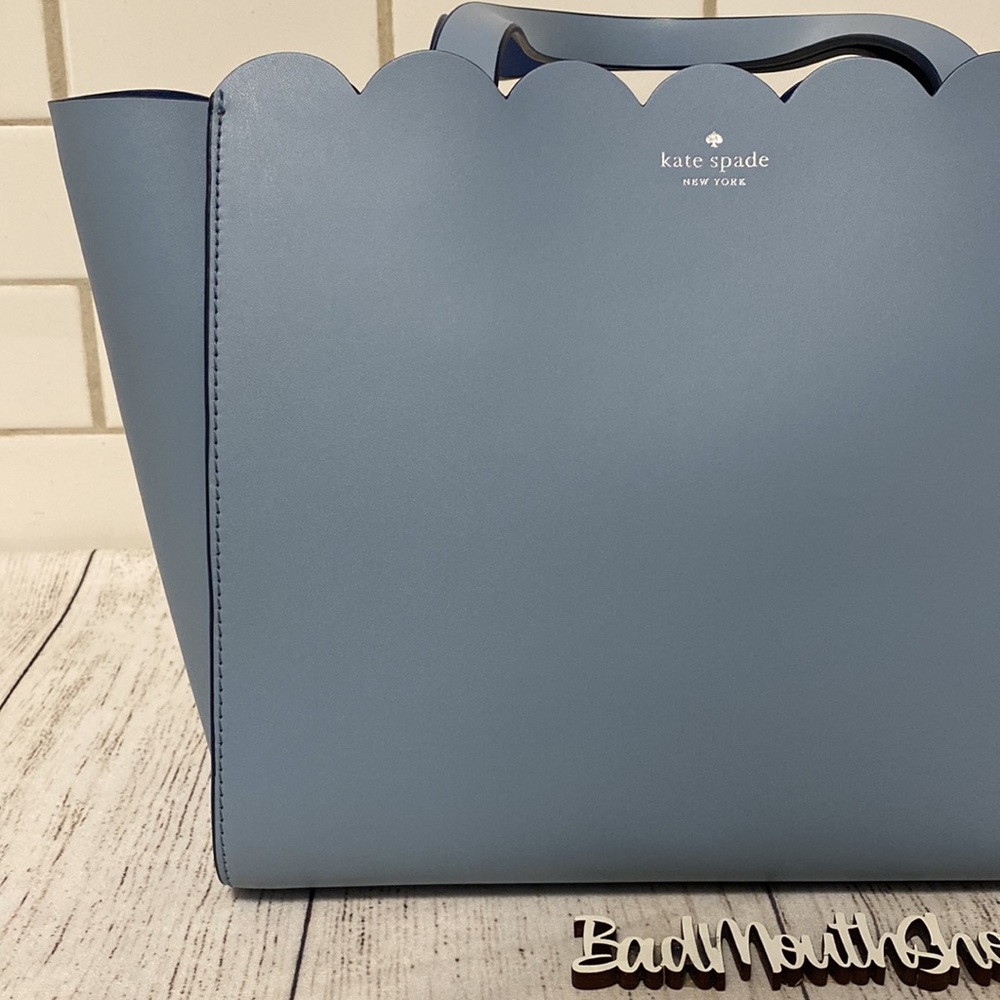 *kate spade Small Mina Magnolia Street Blue Crossbody Shoulder Handbag Purse - Picture 3 of 15